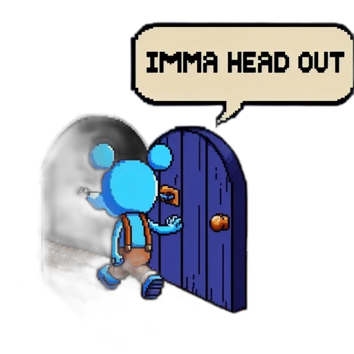 robot, hat, pixel art, concept art transparent PNG cut-out