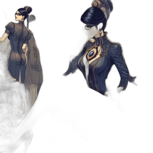 mask, dragon, dress, concept art transparent PNG cut-out