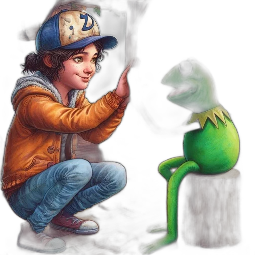 hat, creature, concept art, pixel art transparent PNG cut-out