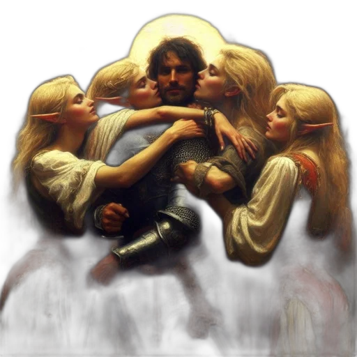 oil painting, photorealistic, concept art, fantasy art transparent PNG cut-out