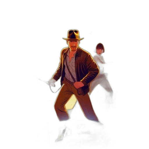 jacket, hat, robot, creature transparent PNG cut-out