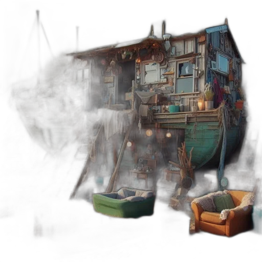 furniture, building, concept art, fantasy art transparent PNG cut-out