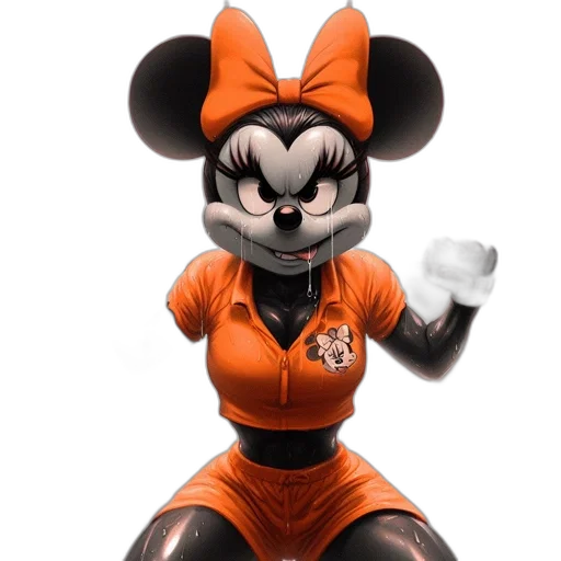animal, 3d render, minnie, mouse transparent PNG cut-out