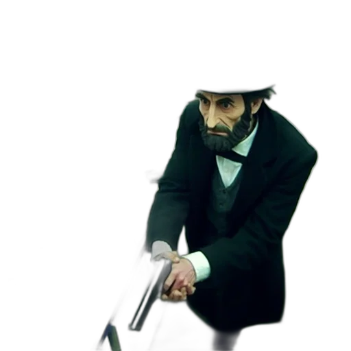 staff, hat, weapon, robot transparent PNG cut-out