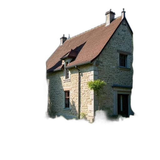 building, 3d render, photorealistic, picturesque transparent PNG cut-out