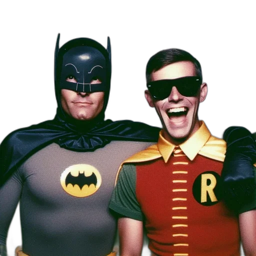 mask, comic book art, two, people transparent PNG cut-out