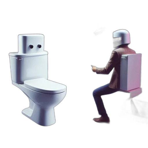 robot, furniture, 3d render, concept art transparent PNG cut-out