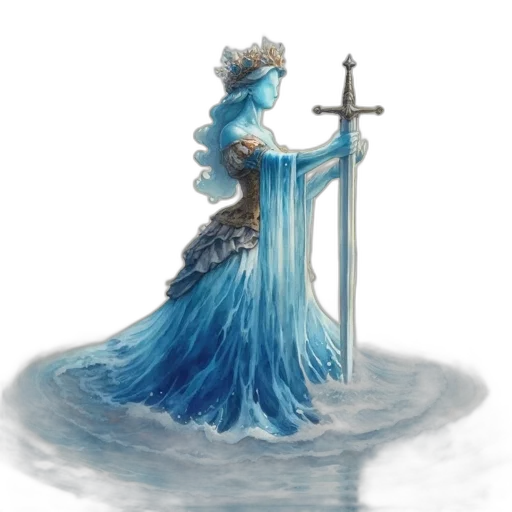 crown, sword, dress, staff transparent PNG cut-out