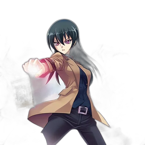 staff, jacket, weapon, anime transparent PNG cut-out