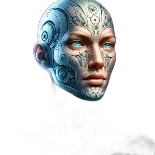 mask, face, robot, creature transparent PNG cut-out