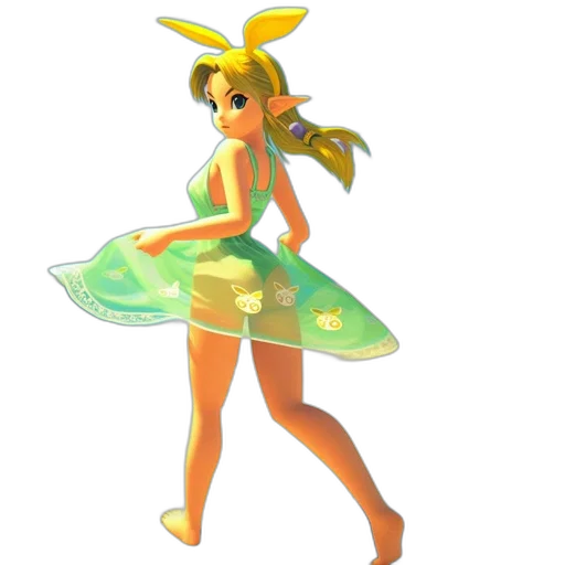 dress, concept art, 3d render, pixel art transparent PNG cut-out