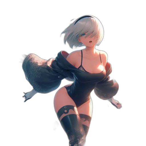 dress, weapon, robot, staff transparent PNG cut-out